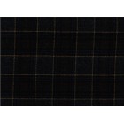 Abraham Moon Tweed Fabric Navy Blue with Mustard Check Ref 1814/18